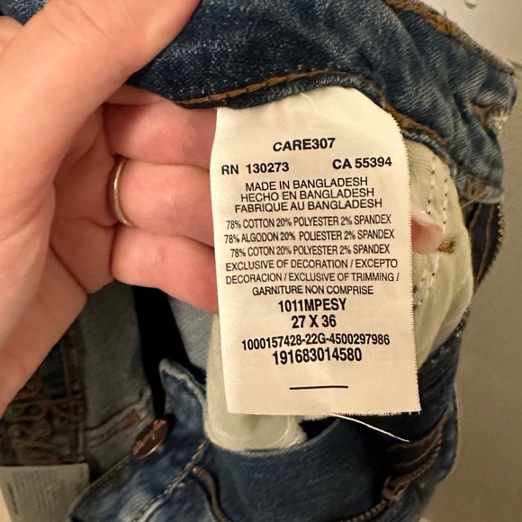 Mens Wrangler Straight Leg size 27x36 - Picture 8 of 8